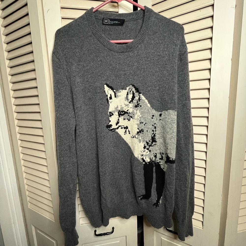 GAP Lambswool Fox Sweater Medium